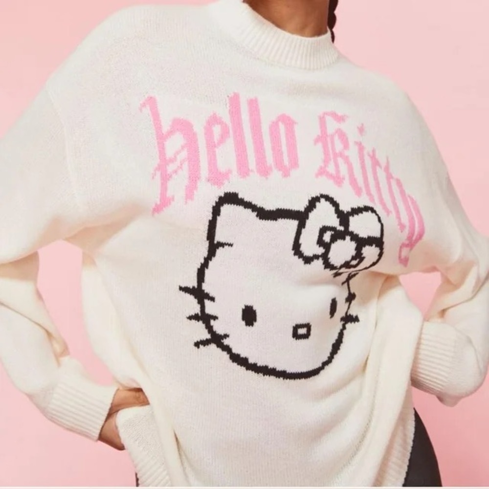 RARE Hello Kitty Women's Cream Sweater